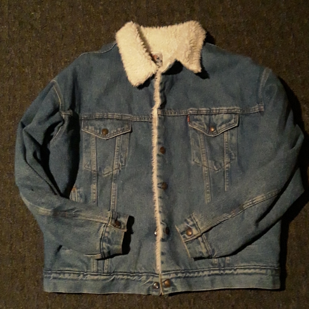 Levi's authentic xl denim sherpa jacket